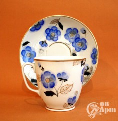 Чайная пара "Синие цветы"